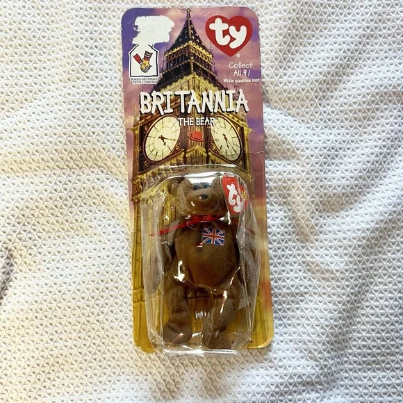 Ty McDonalds Teenie Beanie 1999 Britannia The Bear Plush Toy - Picture 1 of 3